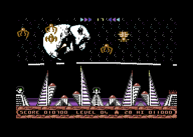 Lunar City Commodore 64 game screenshot
